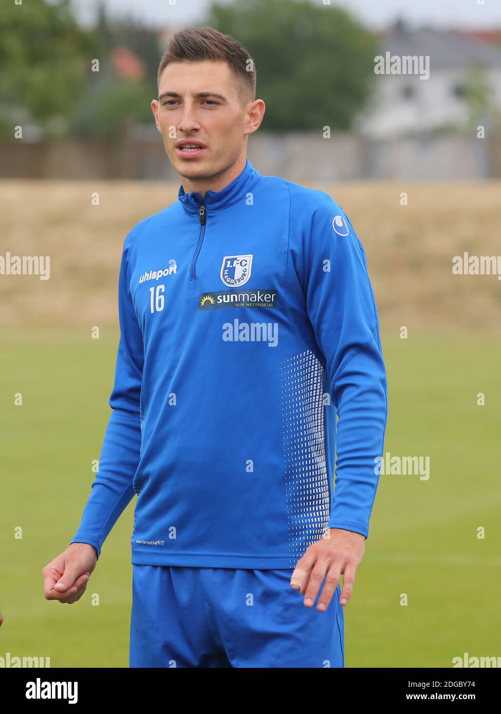 Mario Kvesic (1.FC Magdeburg, DFB 3.Liga Season 2019-20) Stock Photo