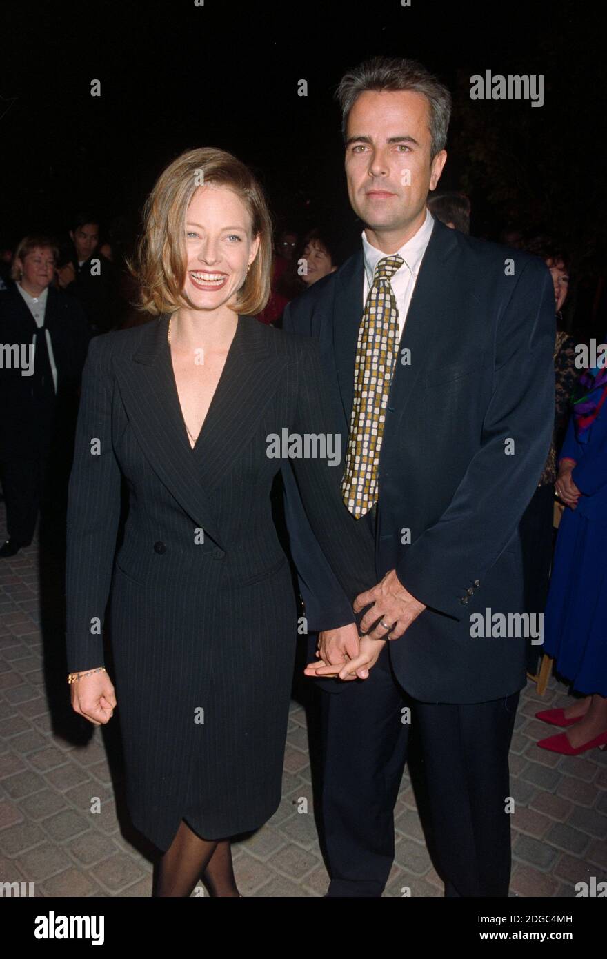 ARCHIVE: LOS ANGELES, CA. October 30, 1995: Director/actress Jodie Foster & writer/actor Randy Stone at the premiere of 'Home for the Holidays' in Los Angeles. File photo © Paul Smith/Featureflash Stock Photo