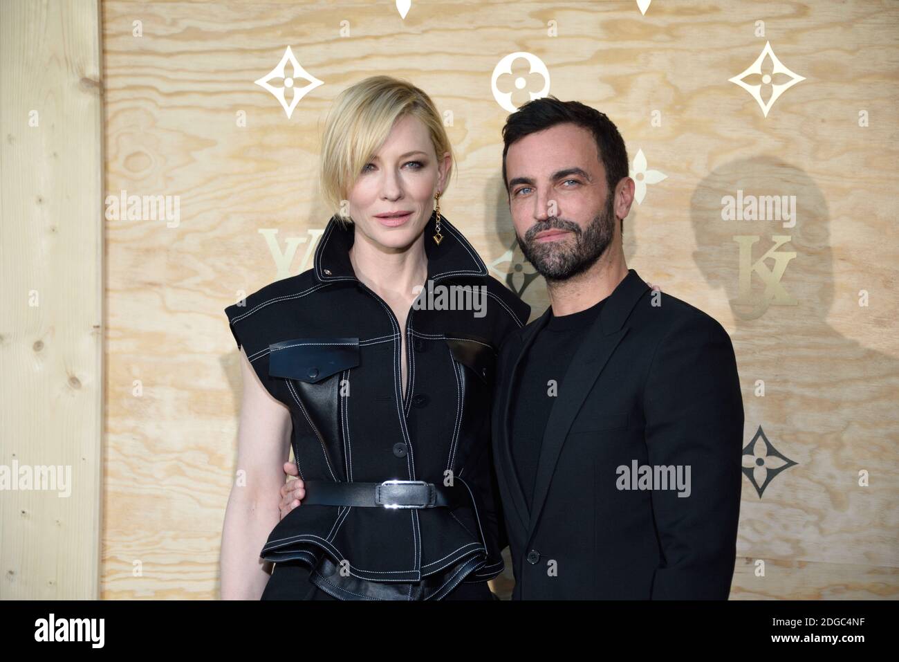 Cate Blanchett and Nicolas Ghesquiere attending the Louis Vuitton's