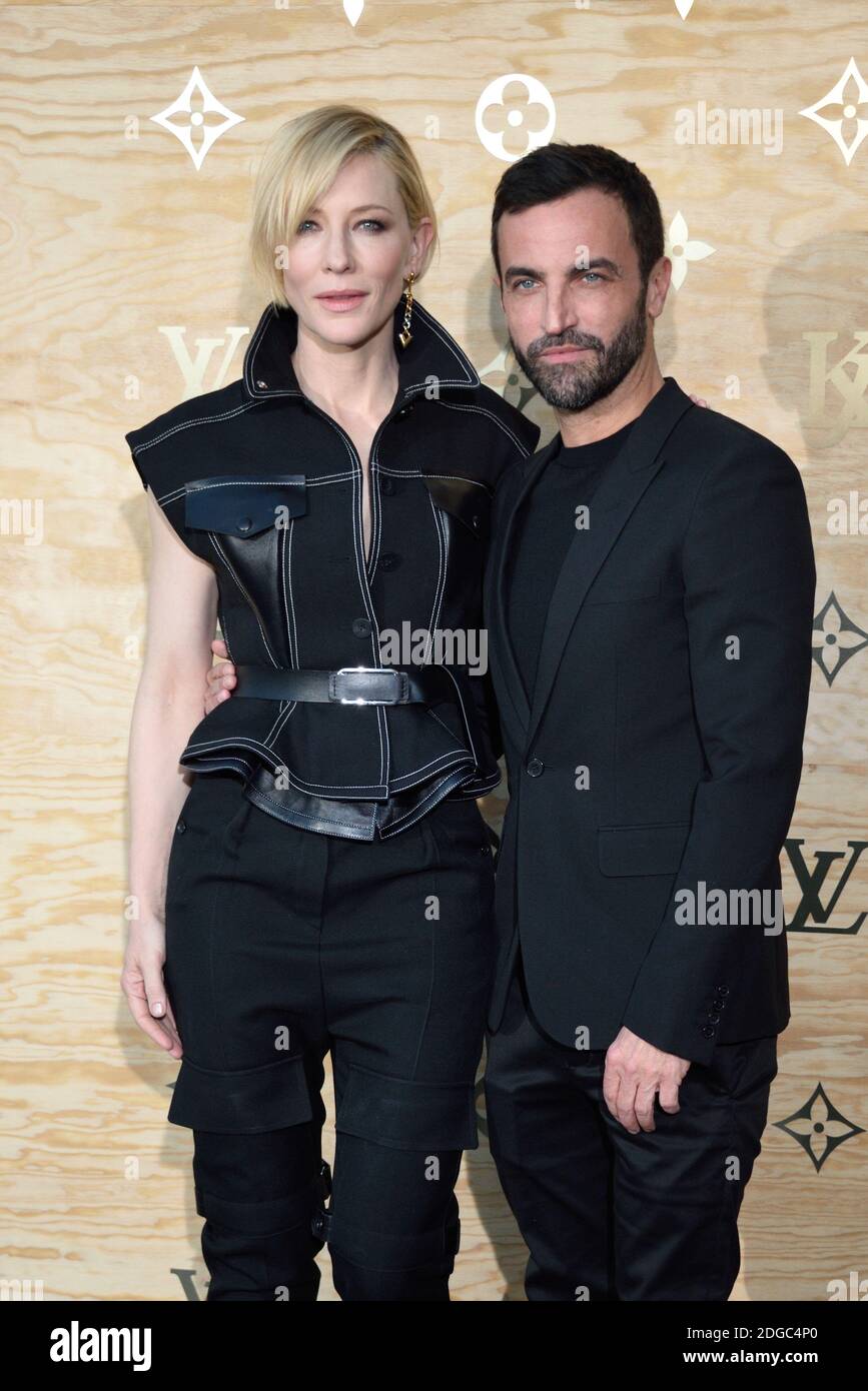 Cate Blanchett and Nicolas Ghesquiere attending the Louis Vuitton's