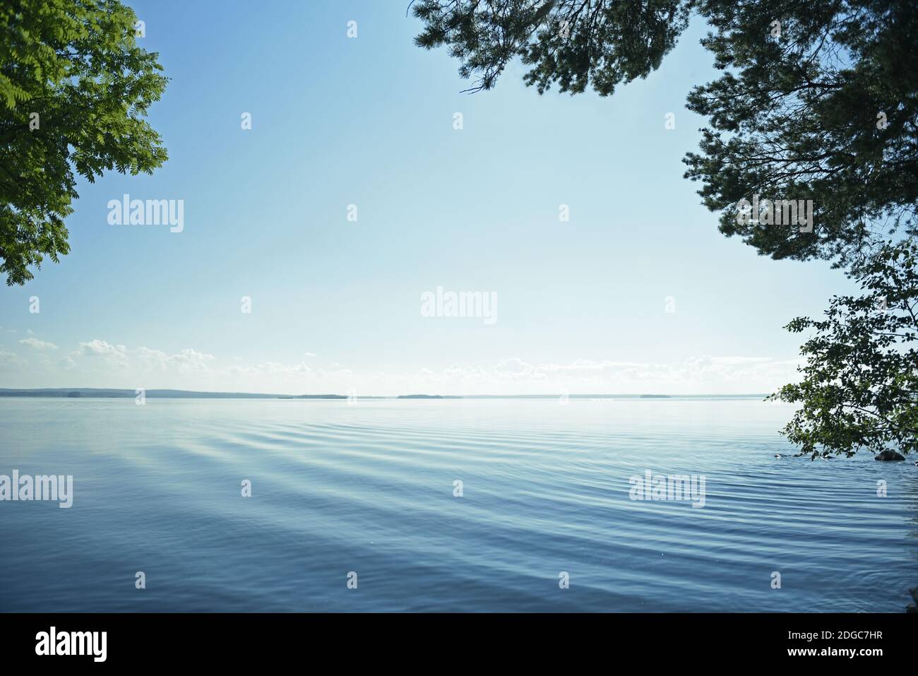 Background Lake in Finland Stock Photo - Alamy