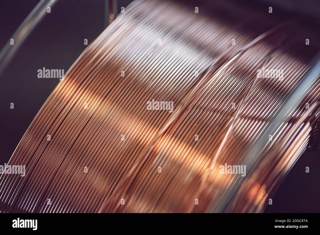 Coil of welding wire for automatic welding in shielding gases Stock Photo Alamy
