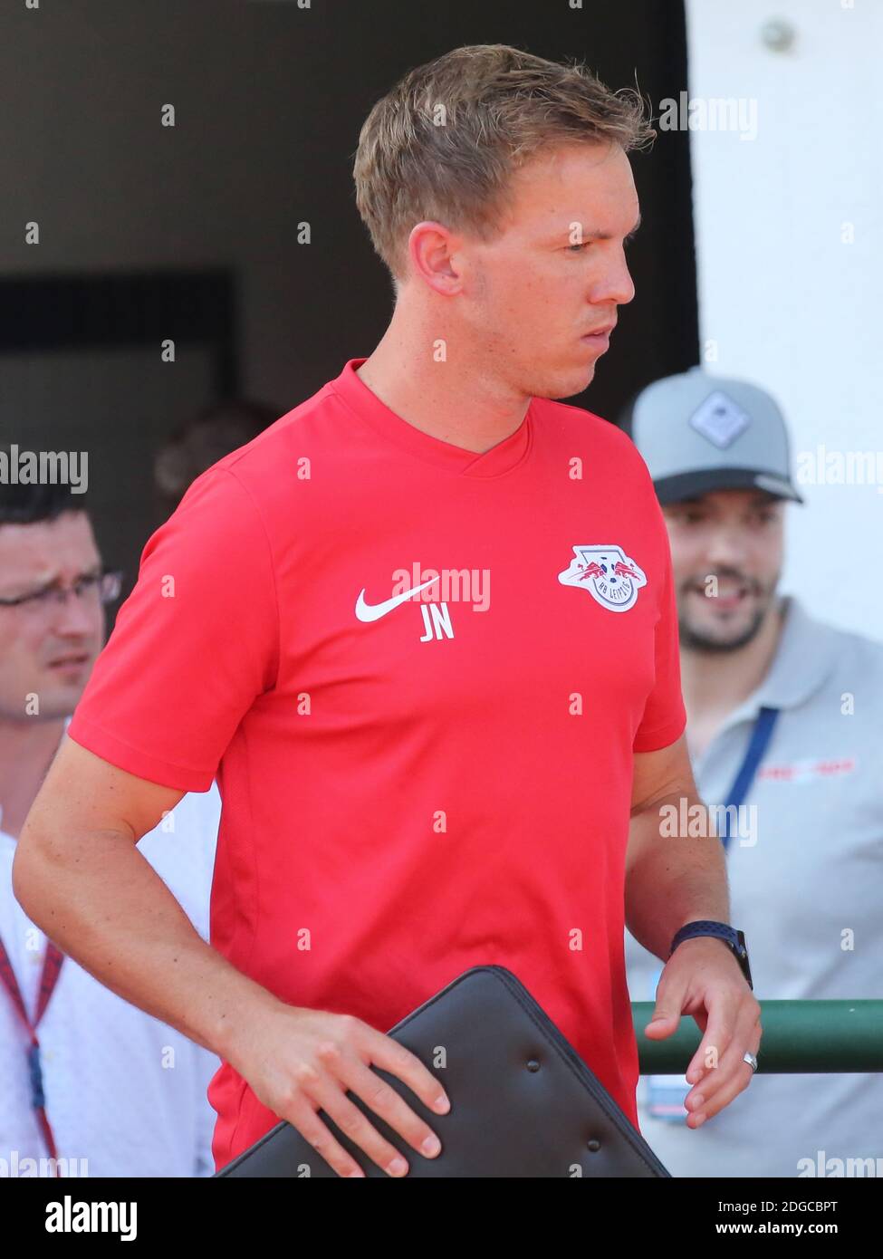 Head coach Julian Nagelsmann of RB Leipzig in the friendly against Stade Rennes on July 26, 2019 Stock Photo