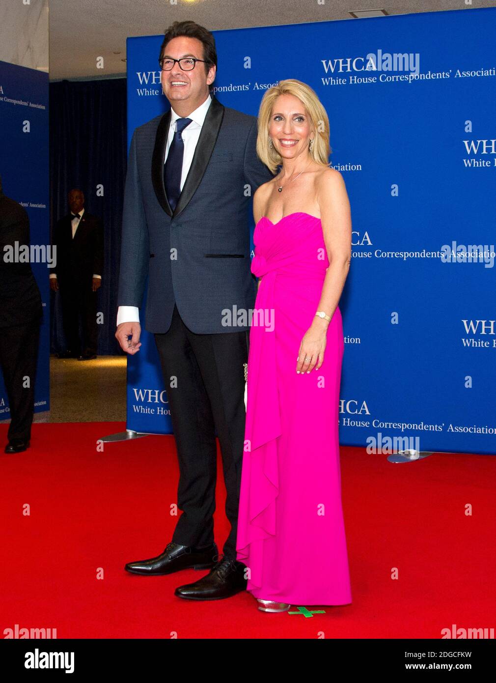 Marc Adelman and Dana Bash arrive for the 2017 White House Correspondents  Association Annual Dinner at the Washington Hilton Hotel in Washington, DC,  USA, on Saturday April 29, 2017. Photo by Ron