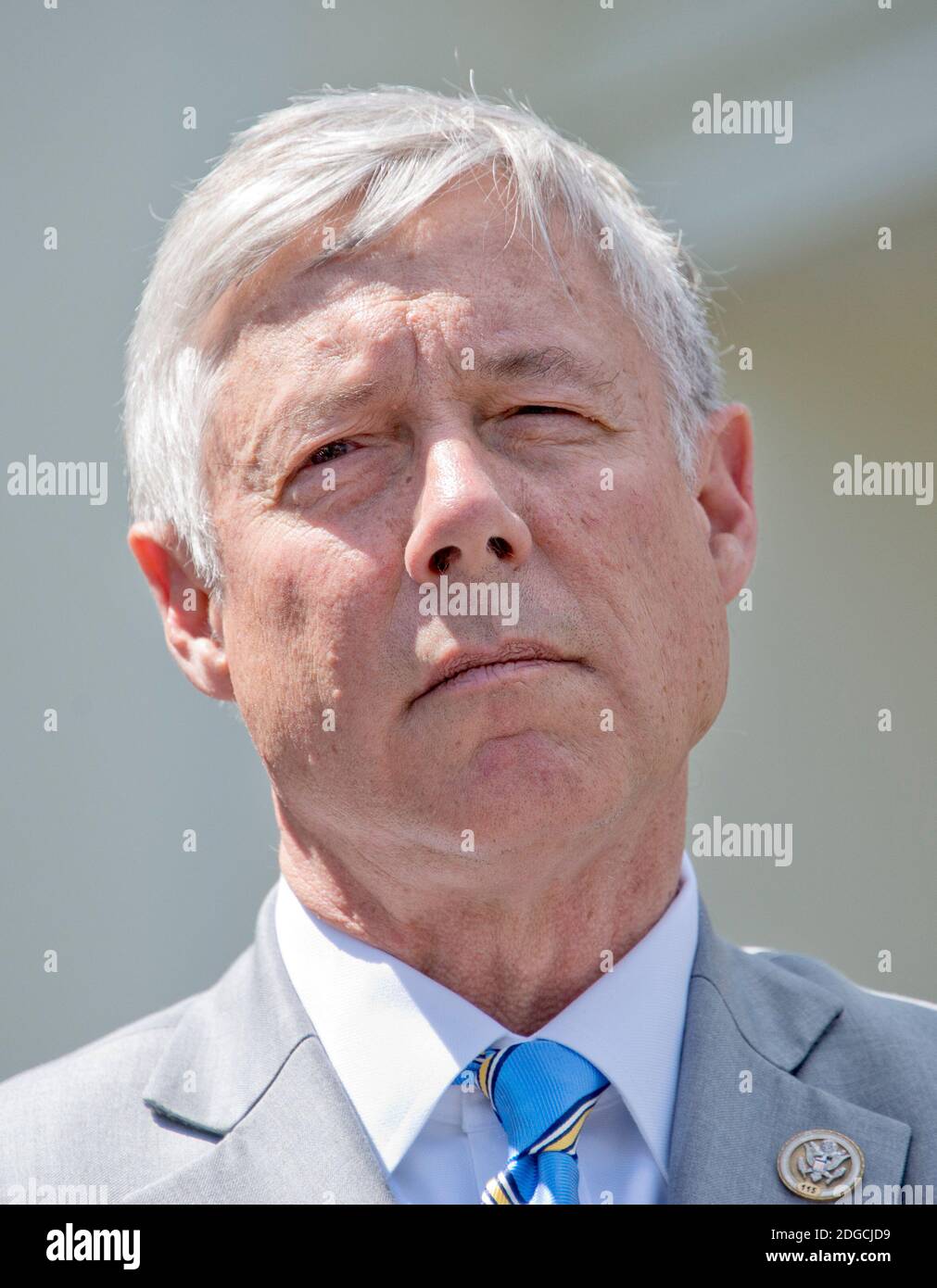 United States Representative Fred Upton (Republican of Michigan) announces his support for the GOP health care plan at the White House in Washington, DC following a meeting with US President Donald J. Trump and other members of the Republican Caucus on Wednesday, May 3, 2017. Photo by Ron Sachs/CNP/ABACAPRESS.COM Stock Photo