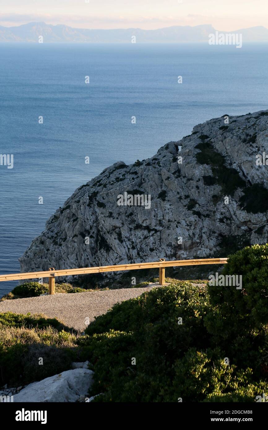 Coastal road Mallorca Stock Photo