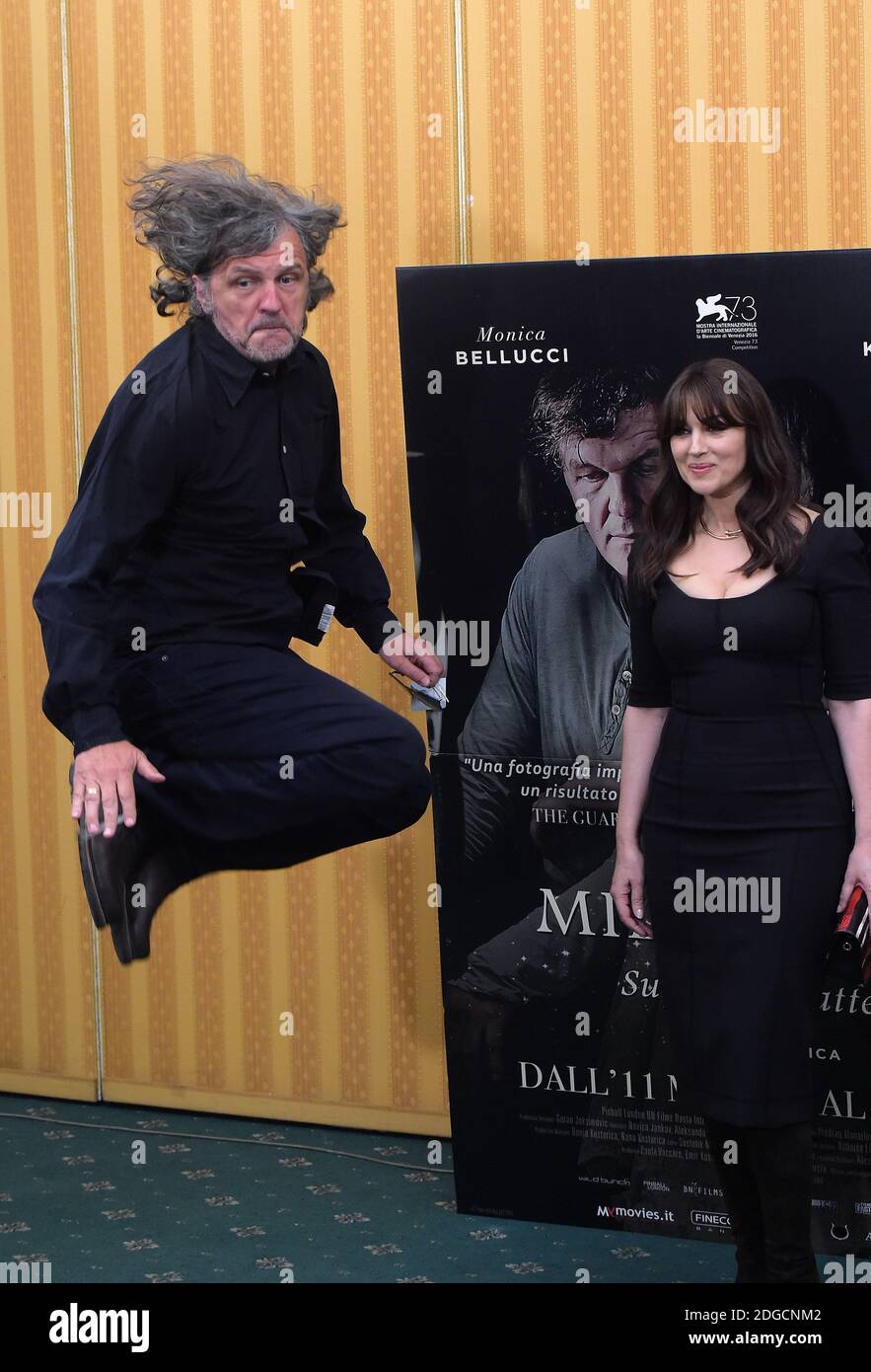 Italian actress Monica Bellucci and Serbian director Emir Kusturica