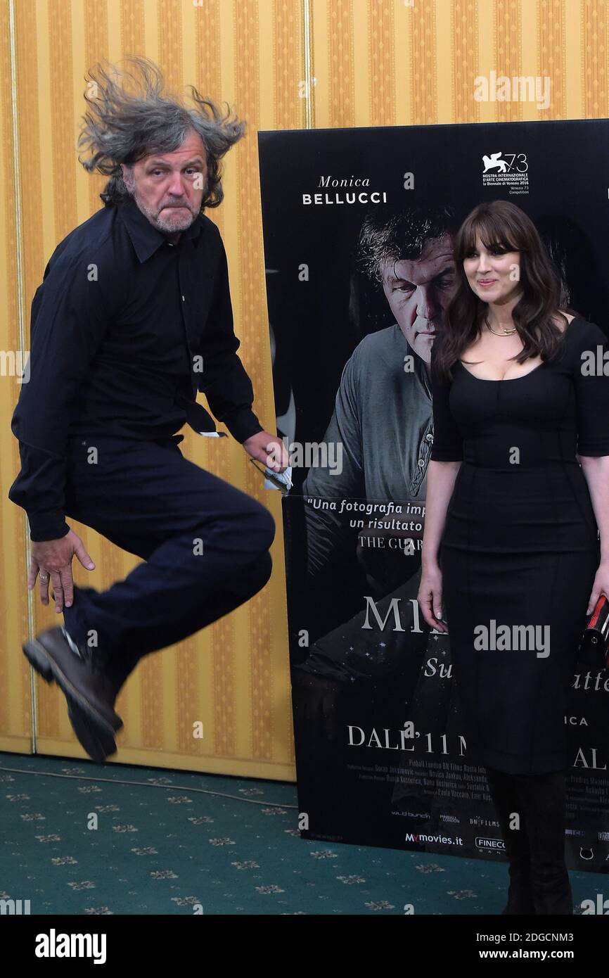 Italian actress Monica Bellucci and Serbian director Emir Kusturica