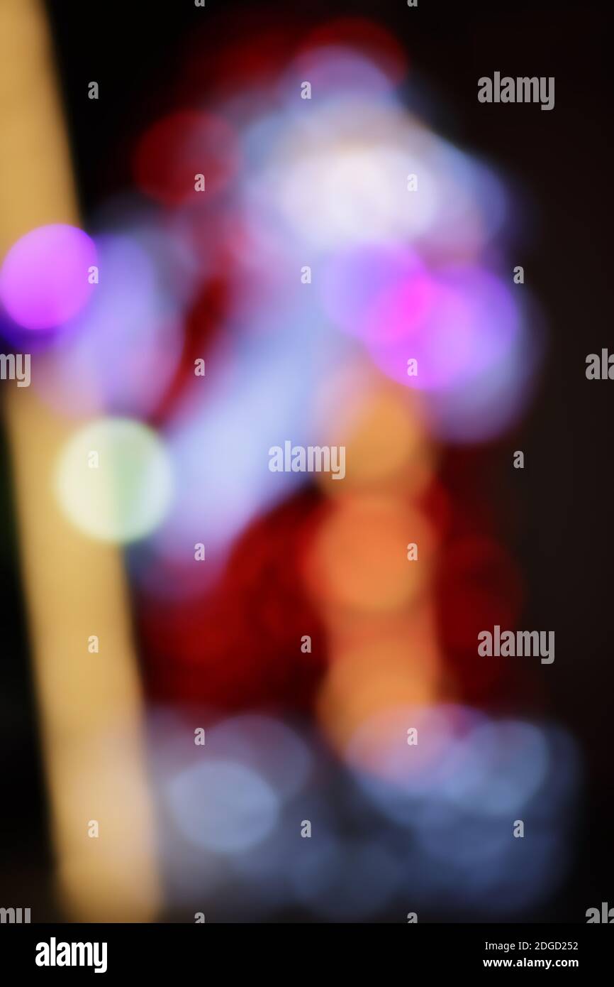 multicolored abstract blurred background photographed with defocus Stock Photo