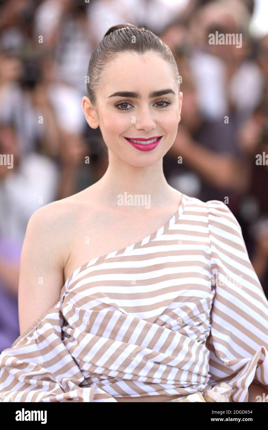 Lily Collins attending the Okja photocall as part of the 70th Cannes