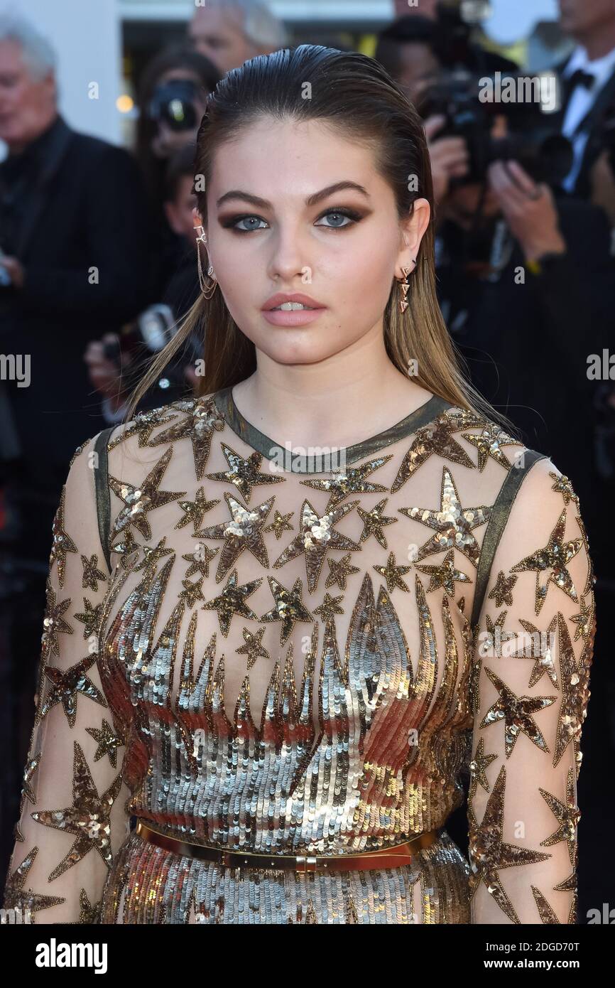 Thylane Blondeau arriving on the red carpet of 'Okja' screening held at ...