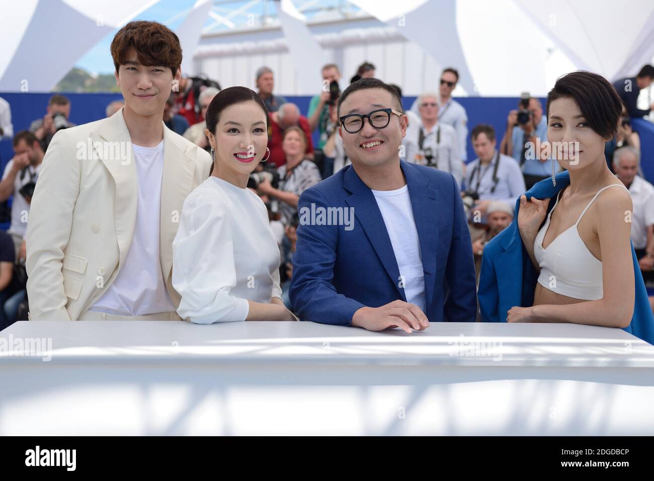 Sung Joon, Kim Ok-vin, Jung Byung-Gil and Kim Seo Hyung attending The Villainess photocall as part of the 70th Cannes Film Festival in Cannes, France on May 21, 2017. Photo by Aurore Marechal/ABACAPRESS.COM Stock Photo