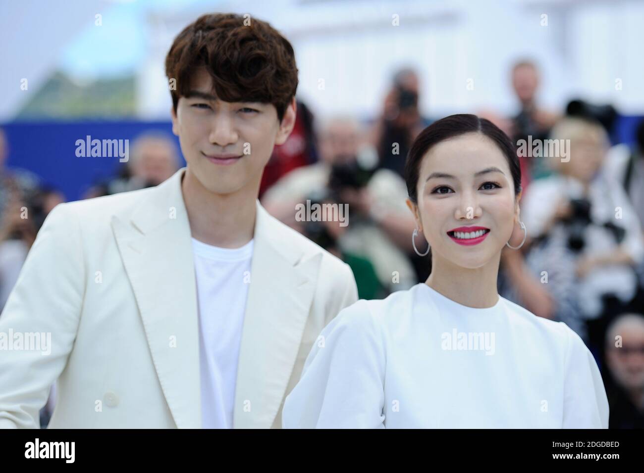 Sung Joon and Kim Ok-vin attending The Villainess photocall as part of the 70th Cannes Film Festival in Cannes, France on May 21, 2017. Photo by Aurore Marechal/ABACAPRESS.COM Stock Photo