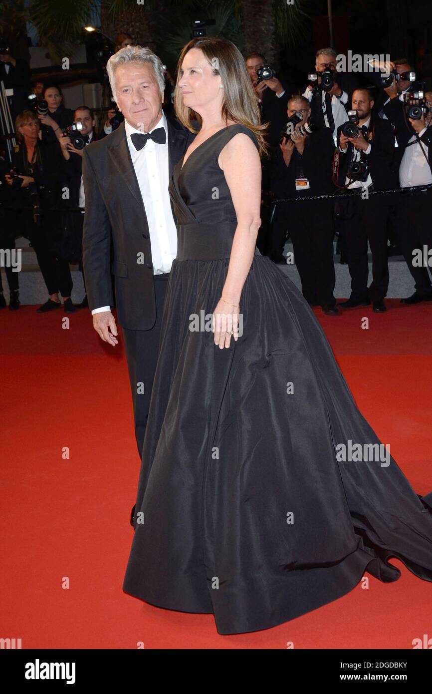 Dustin Hoffman and his wife Lisa Hoffman coming out from The Meyerowitz