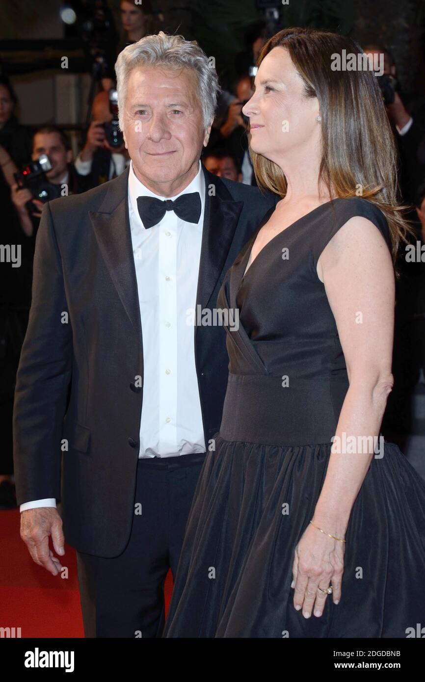 Dustin Hoffman and his wife Lisa Hoffman coming out from The Meyerowitz