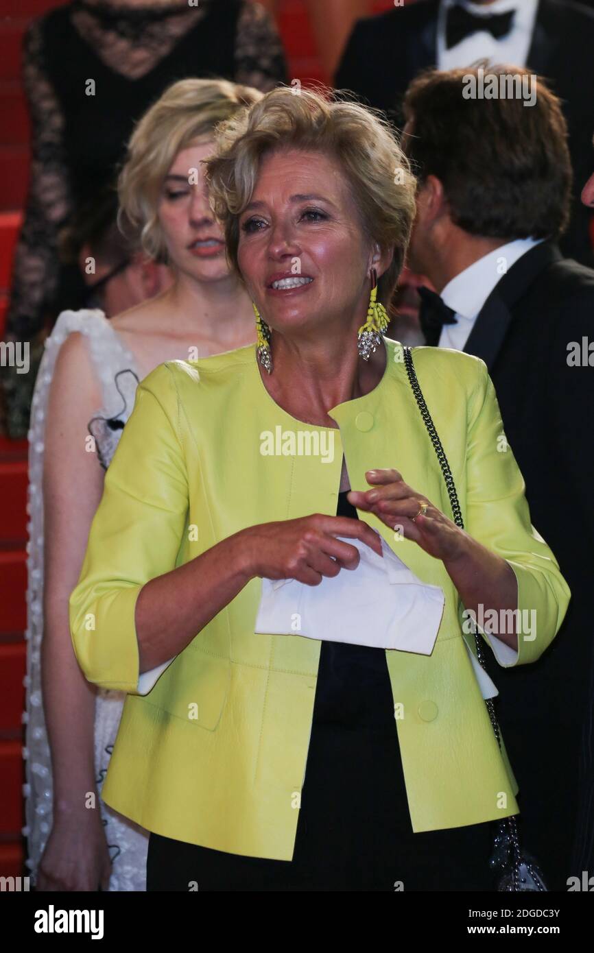 Actors Emma Thompson leaving the 'The Meyerowitz Stories' screening