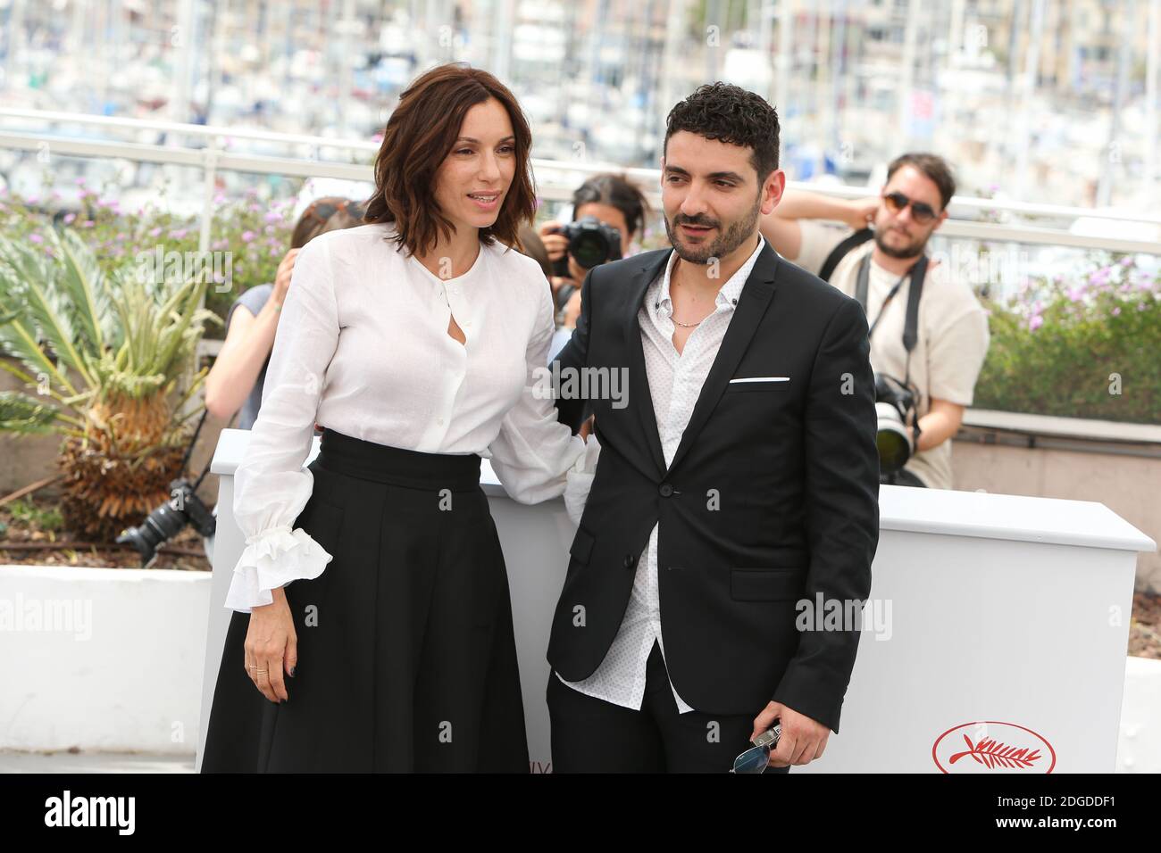 Aure Atika posing at En Attendant Les Hirondelles photocall held at the ...