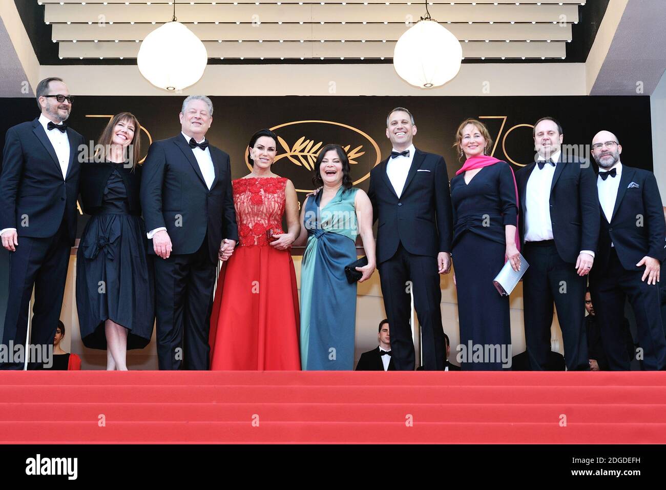 Al Gore, Elizabeth Keadle, Bonni Cohen and Segolene Royal attending the The Killing Of A Sacred Deer screening as part of the 70th Cannes Film Festival in Cannes, France on May 22, 2017. Photo by Aurore Marechal/ABACAPRESS.COM Stock Photo