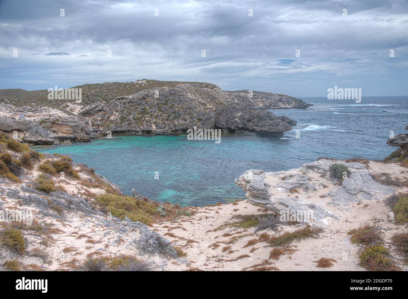 Fish hook bay at Rottnest island in Australia Stock Photo - Alamy