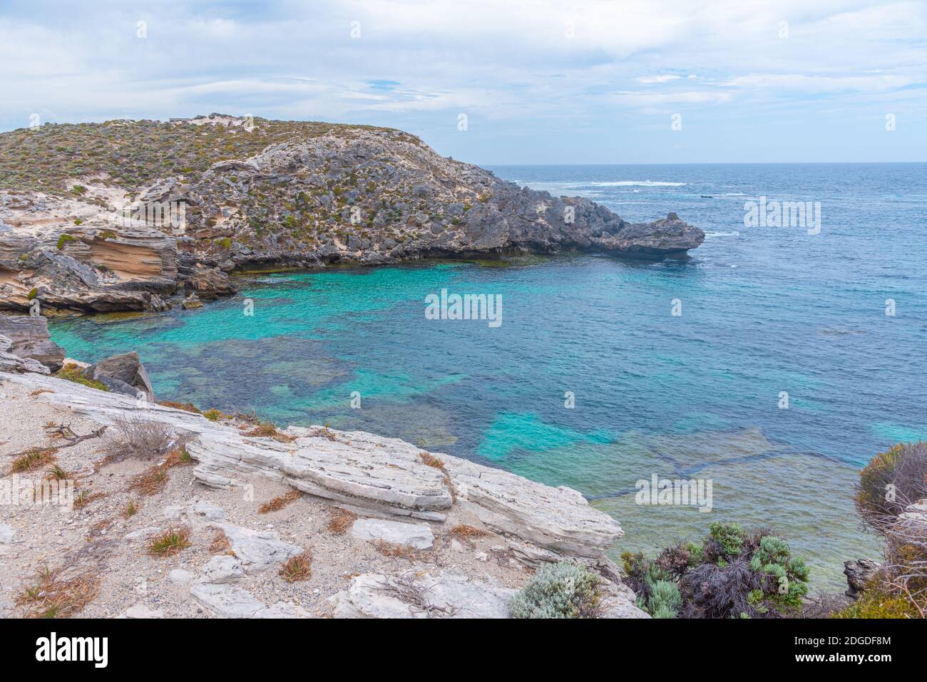 Fish hook bay at Rottnest island in Australia Stock Photo - Alamy