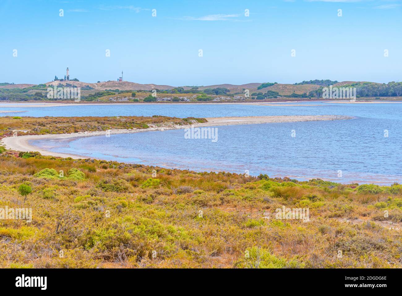 Saline lakes at Rottnest island in Australia Stock Photo Alamy