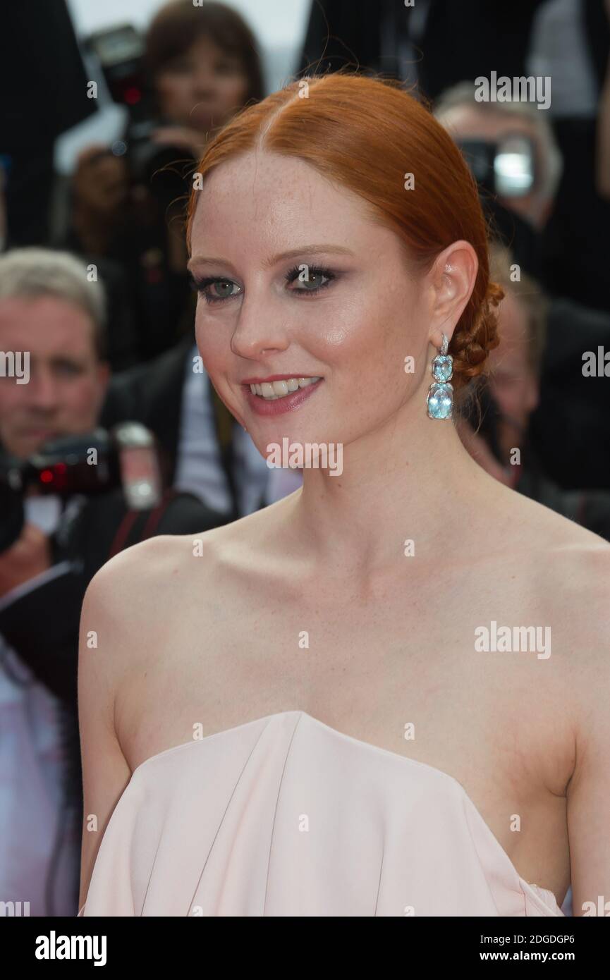 Barbara Meier arriving on the red carpet of the 70th Anniversary during