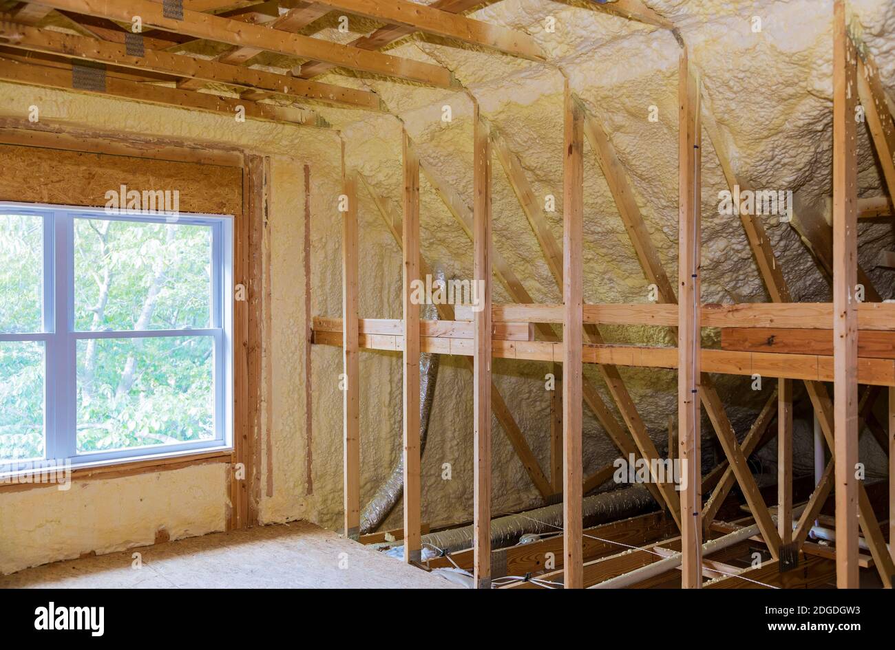 Curated visual reference: Foam Insulation For Apartment Walls Reference: Loft Insulation Foam Hi Res Stock Photography And Images