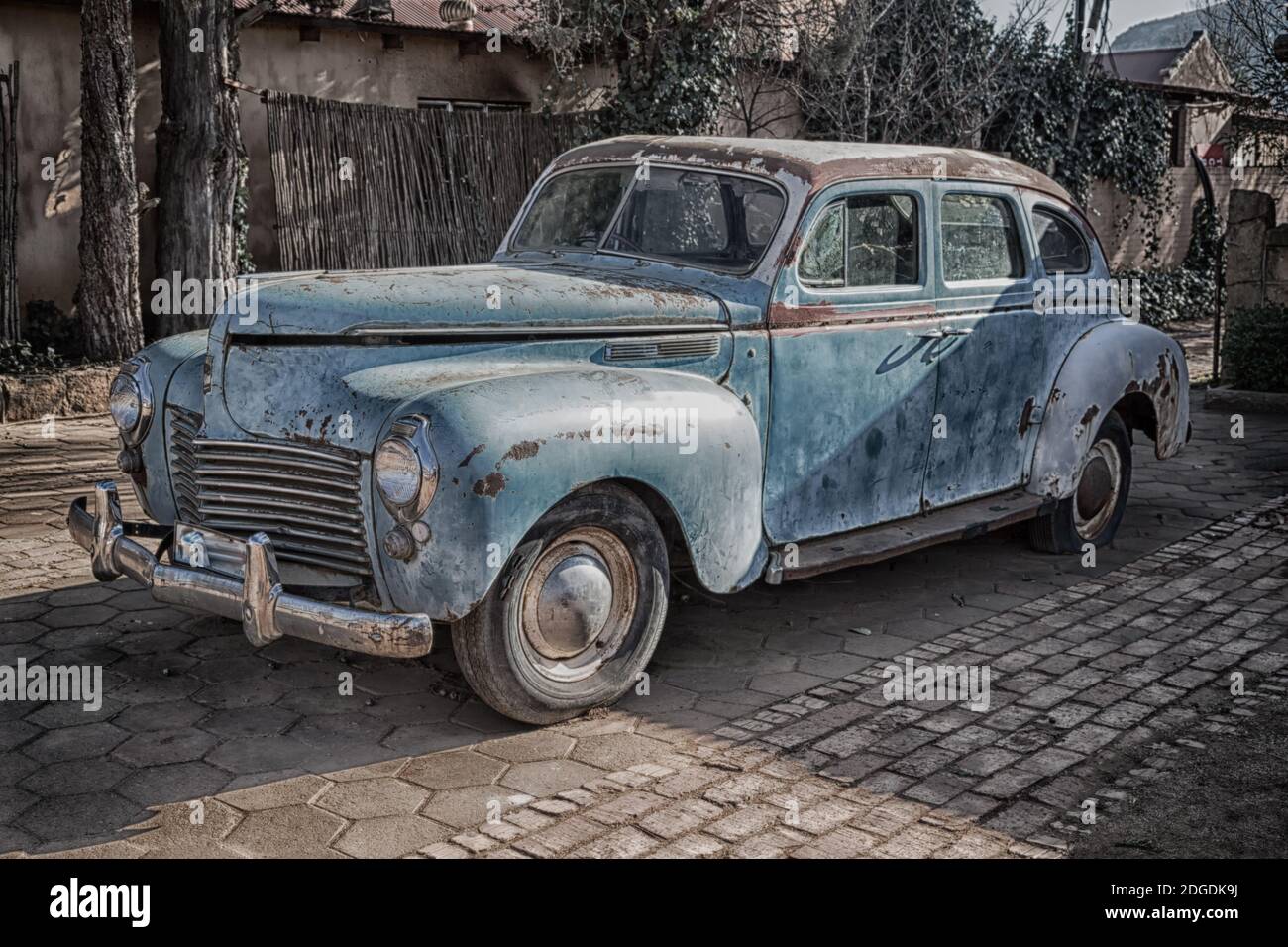 In south africa old abandoned   vintage car Stock Photo