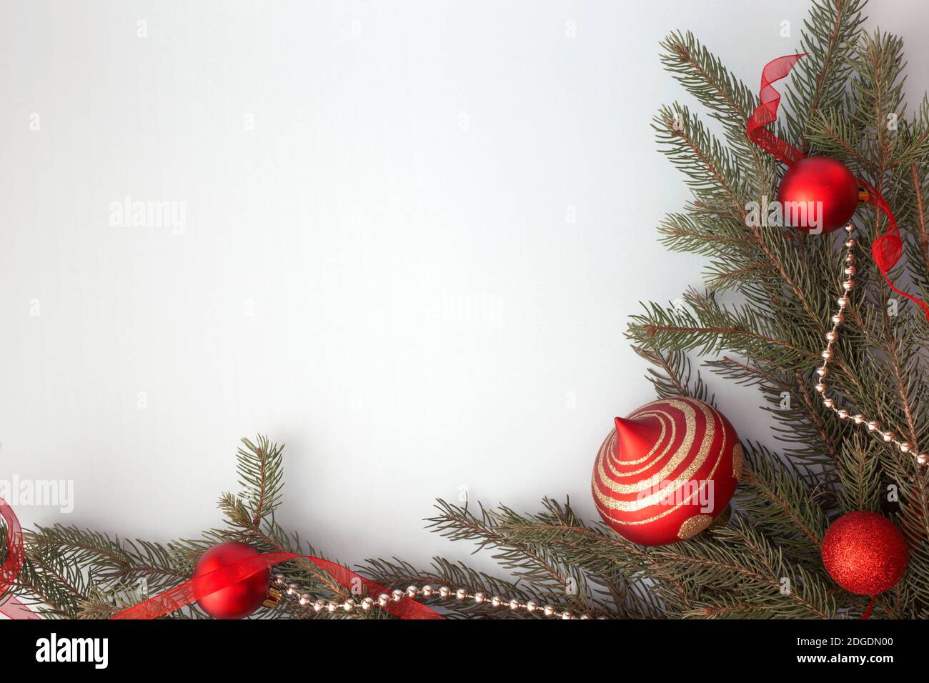Border with christmas tree branches hi-res stock photography and images ...