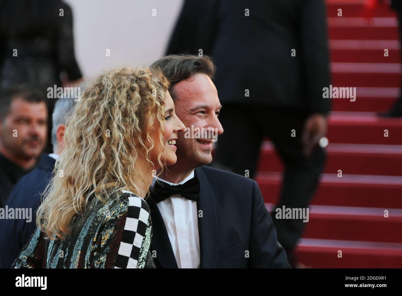 Delphine De Vigan and Francois Busnel attending the 'Based On A True Story'  (D'Apres Une Histoire Vraie)screening during the 70th annual Cannes Film  Festival at Palais des Festivals on May 27, 2017