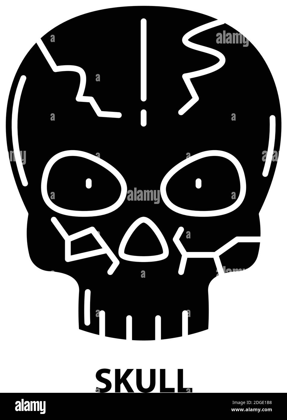 Simple Skull Stencil