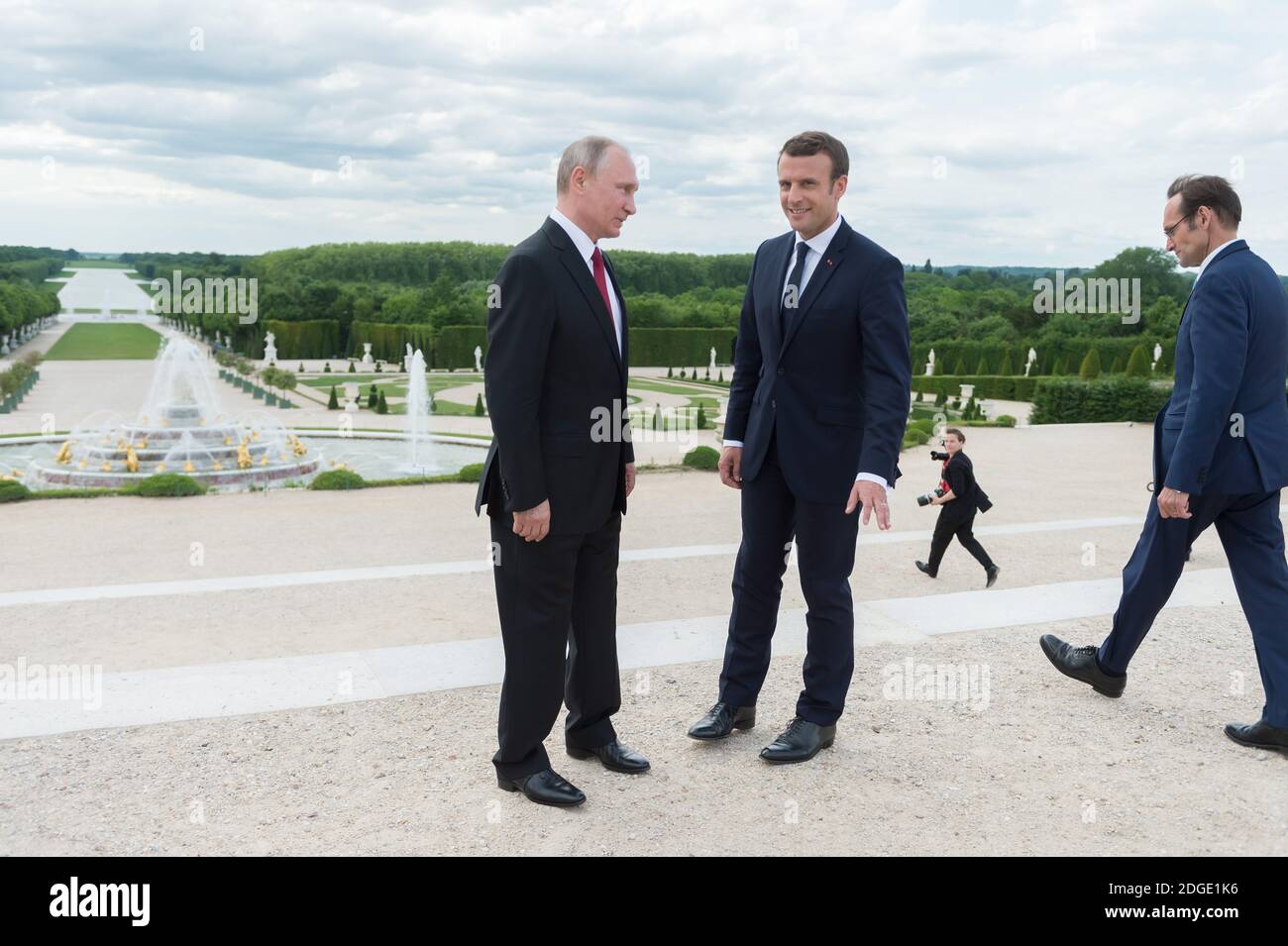 French President Emmanuel Macron and President of the Russian