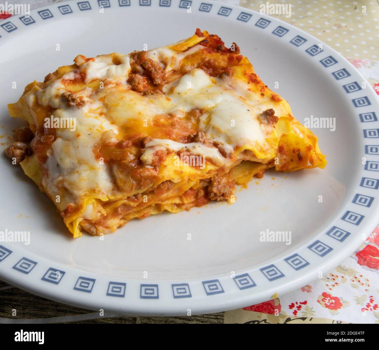 Lasagne with ragout bolognese hi-res stock photography and images - Alamy