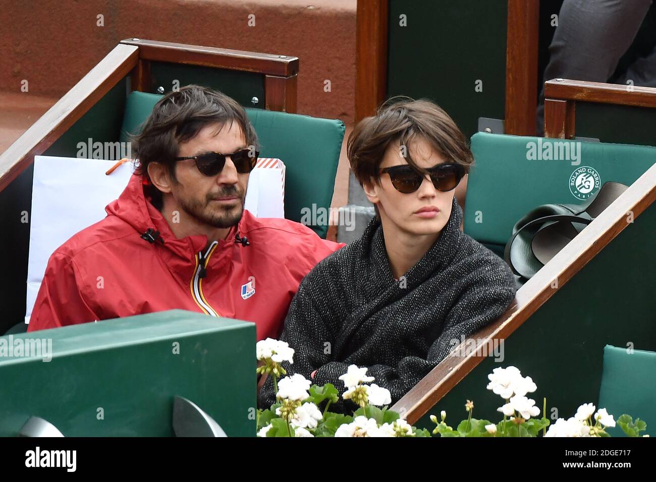 Actress Noemie Merlant and her boyfriend attend the 2017 French Tennis Open  at Roland Garros on June 6, 2017 in Paris, France. Photo by Laurent  Zabulon/ABACAPRESS.COM Stock Photo - Alamy