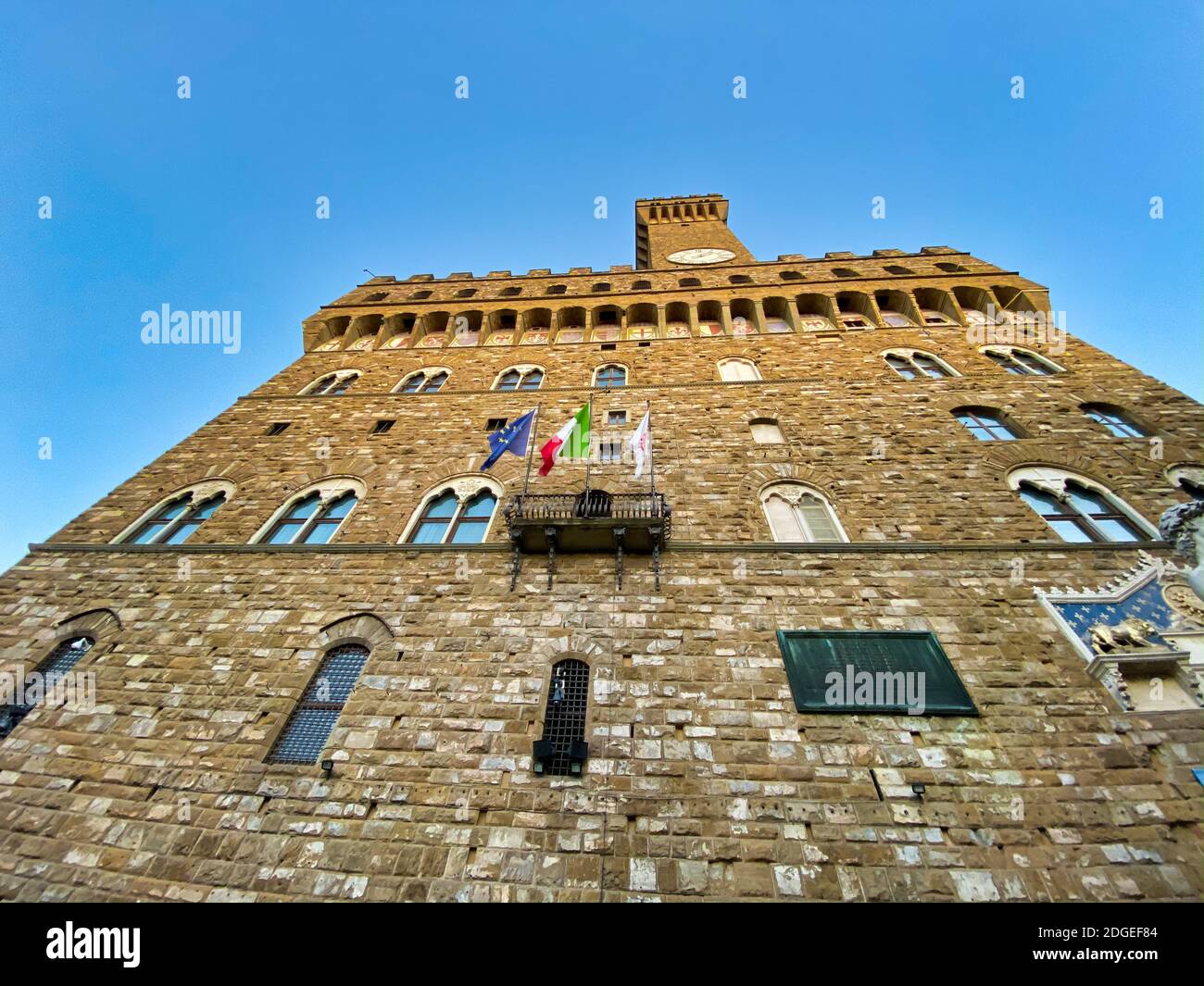 Palazzo Vecchio in Piazza Signoria, Florence Stock Photo