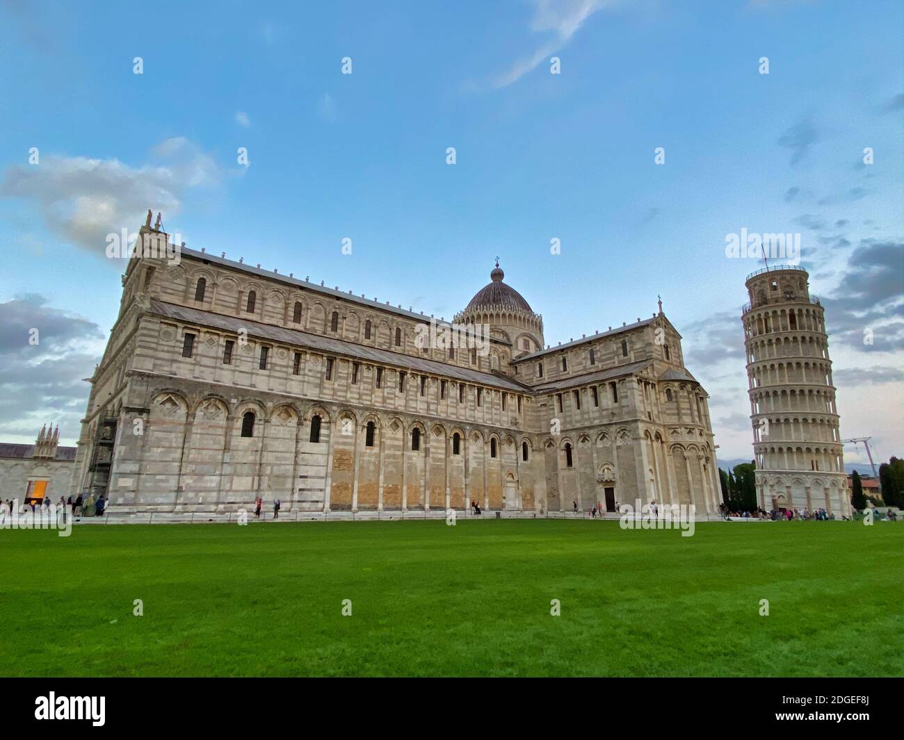 Cathedral of Pisa at sunset, Field of Miracles, Tuscany, Italy Stock Photo