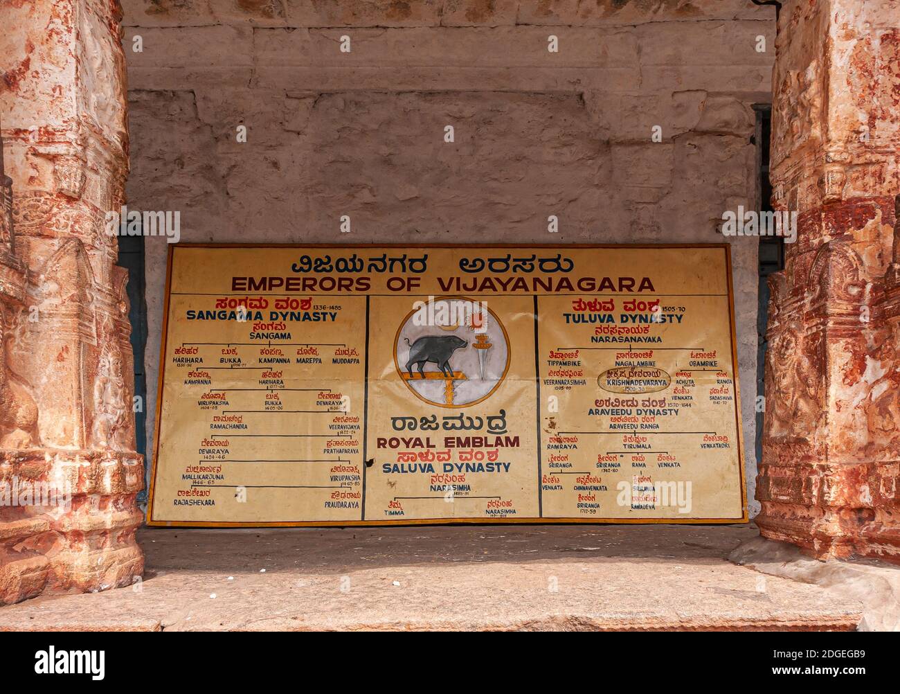 Hampi, Karnataka, India November 4, 2013 Virupaksha Temple complex. Emperors of Vijayanagara