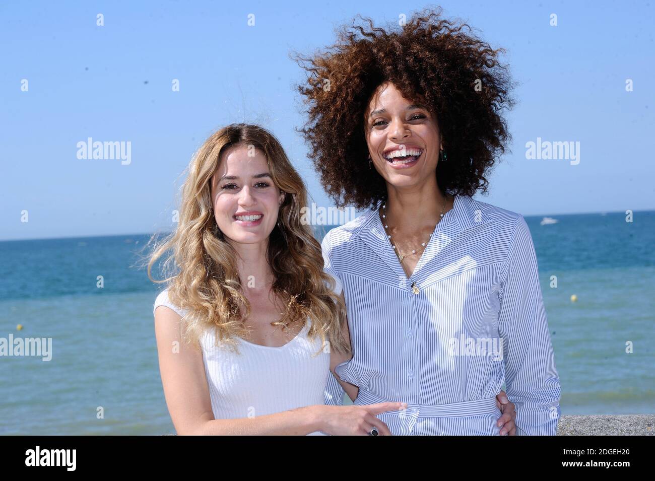 Alice David and Stefi Celma attending the Les Ex Photocall during the