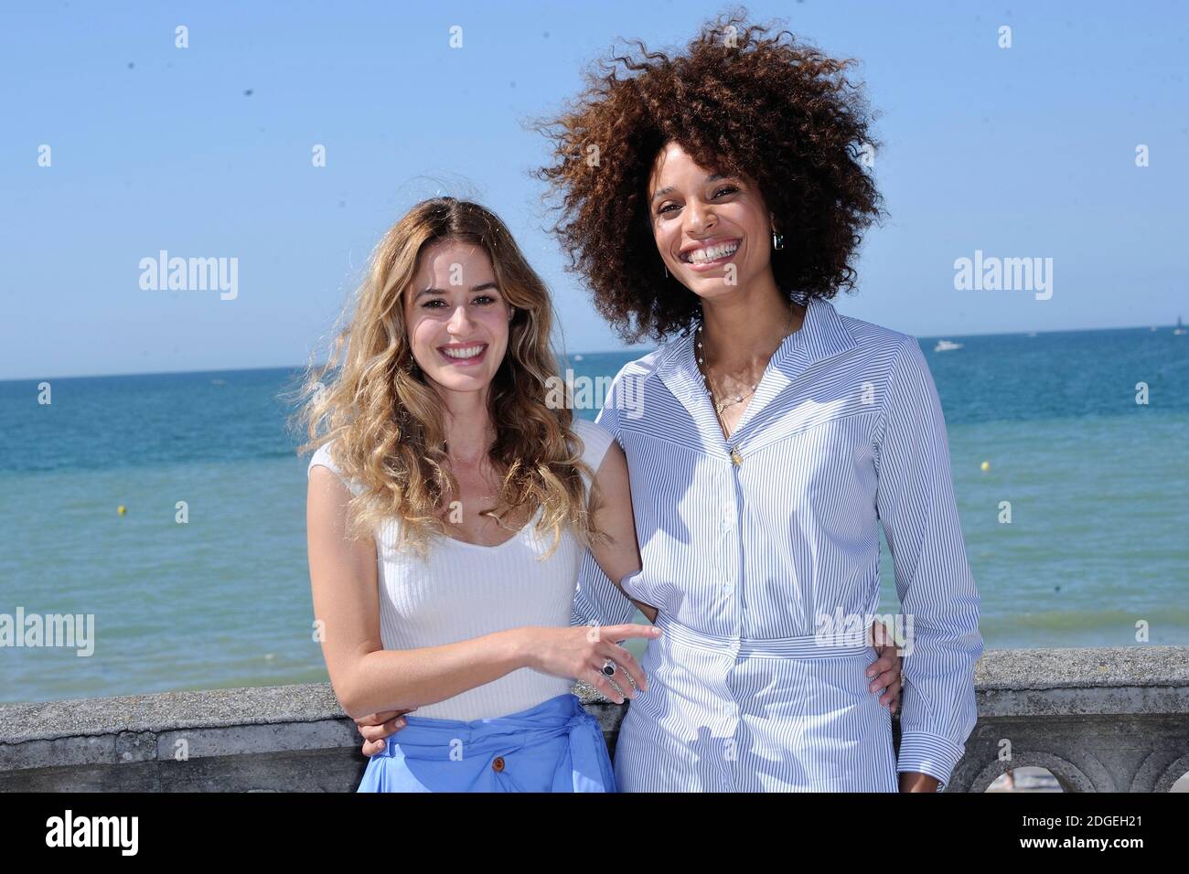 Alice David and Stefi Celma attending the Les Ex Photocall during the