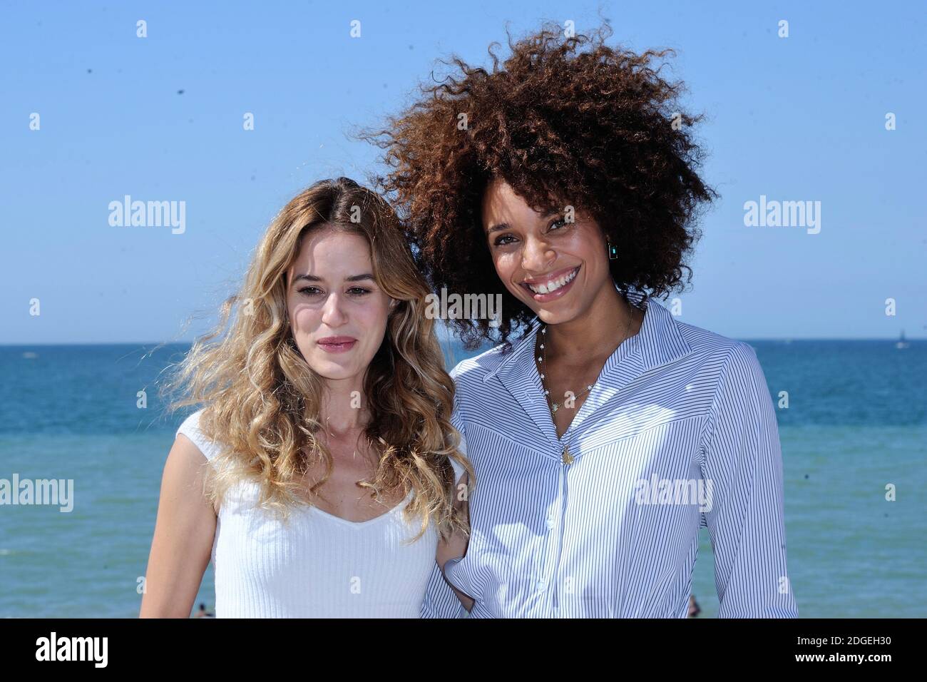 Alice David and Stefi Celma attending the Les Ex Photocall during the