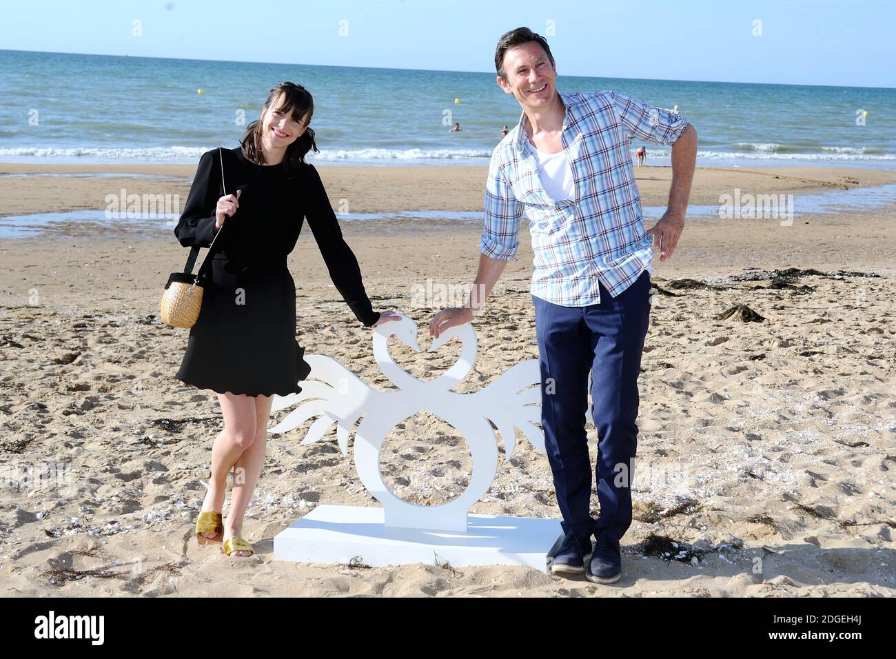 Stacy Martin and Michel Hazanavicius attending the Redoutable Photocall