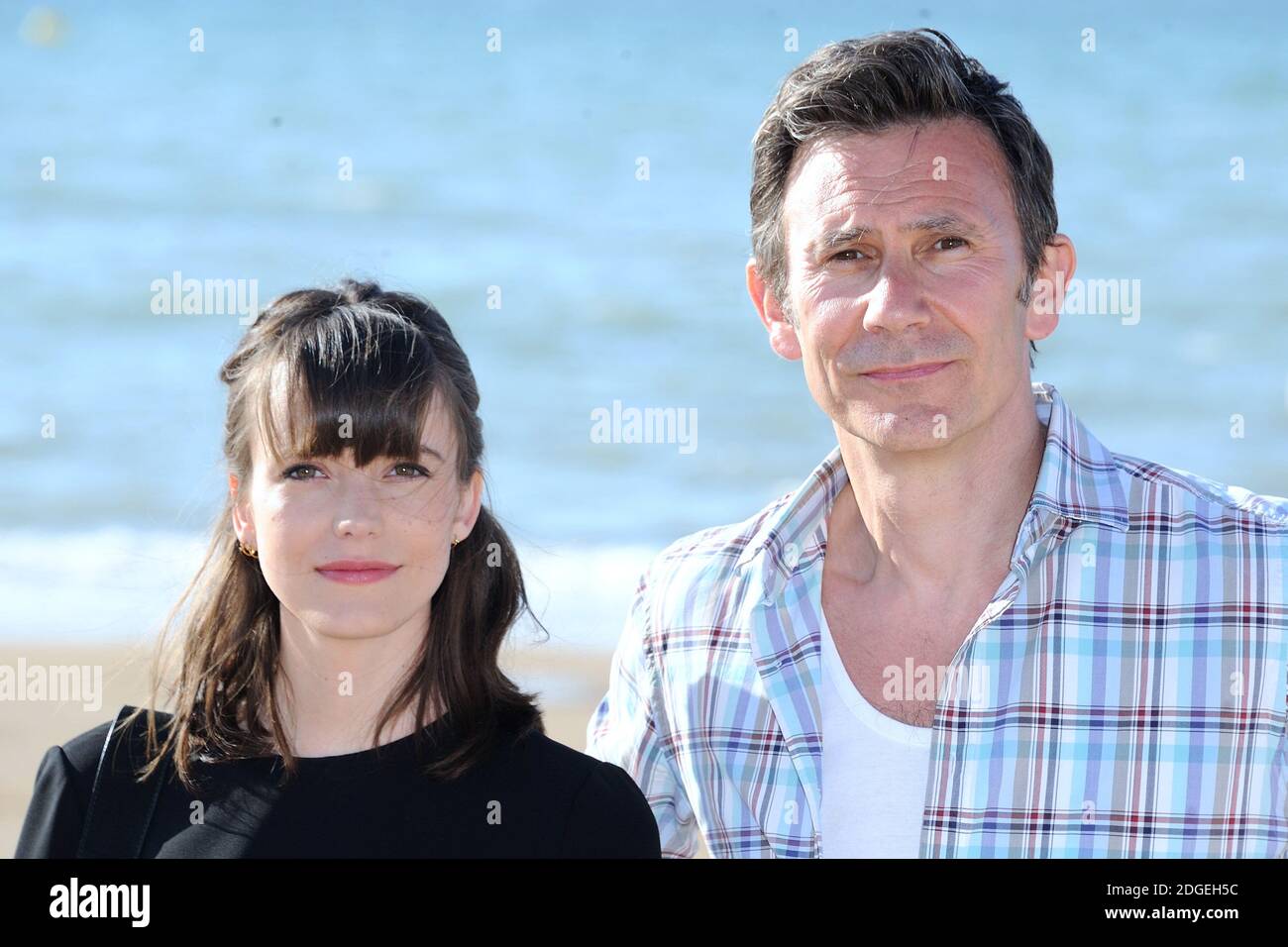 Stacy Martin and Michel Hazanavicius attending the Redoutable Photocall