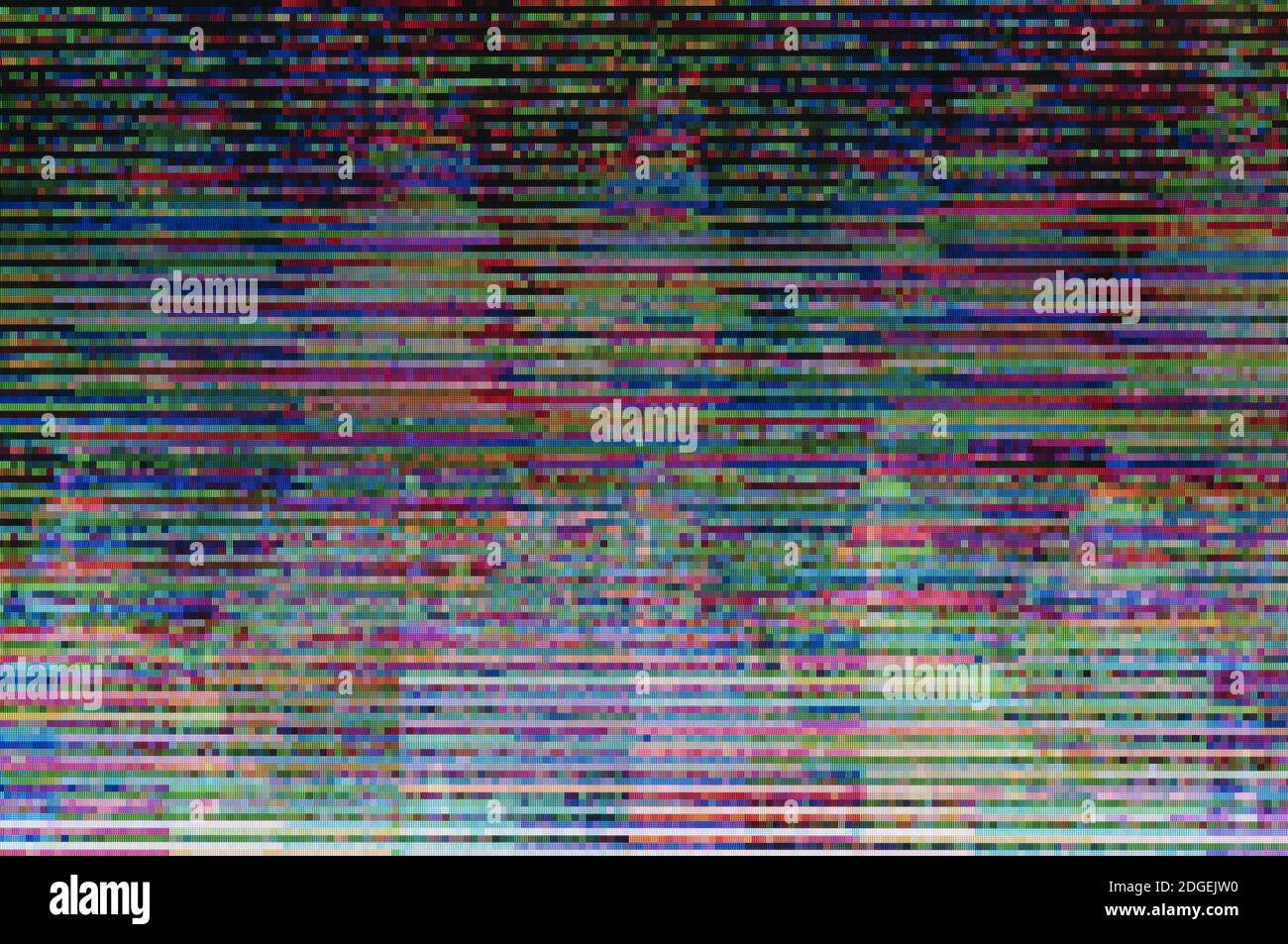 Abstract background, pattern of a digital glitch Stock Photo