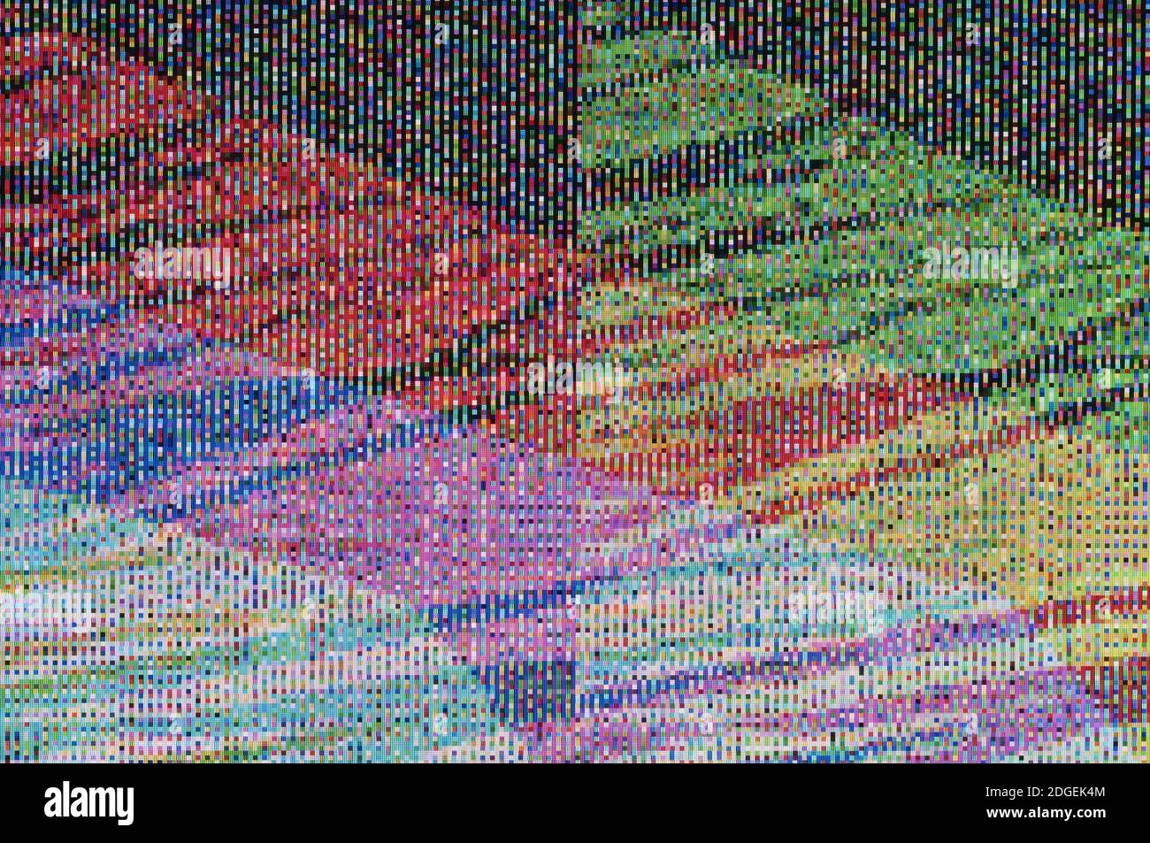 Abstract background, pattern of a digital glitch Stock Photo