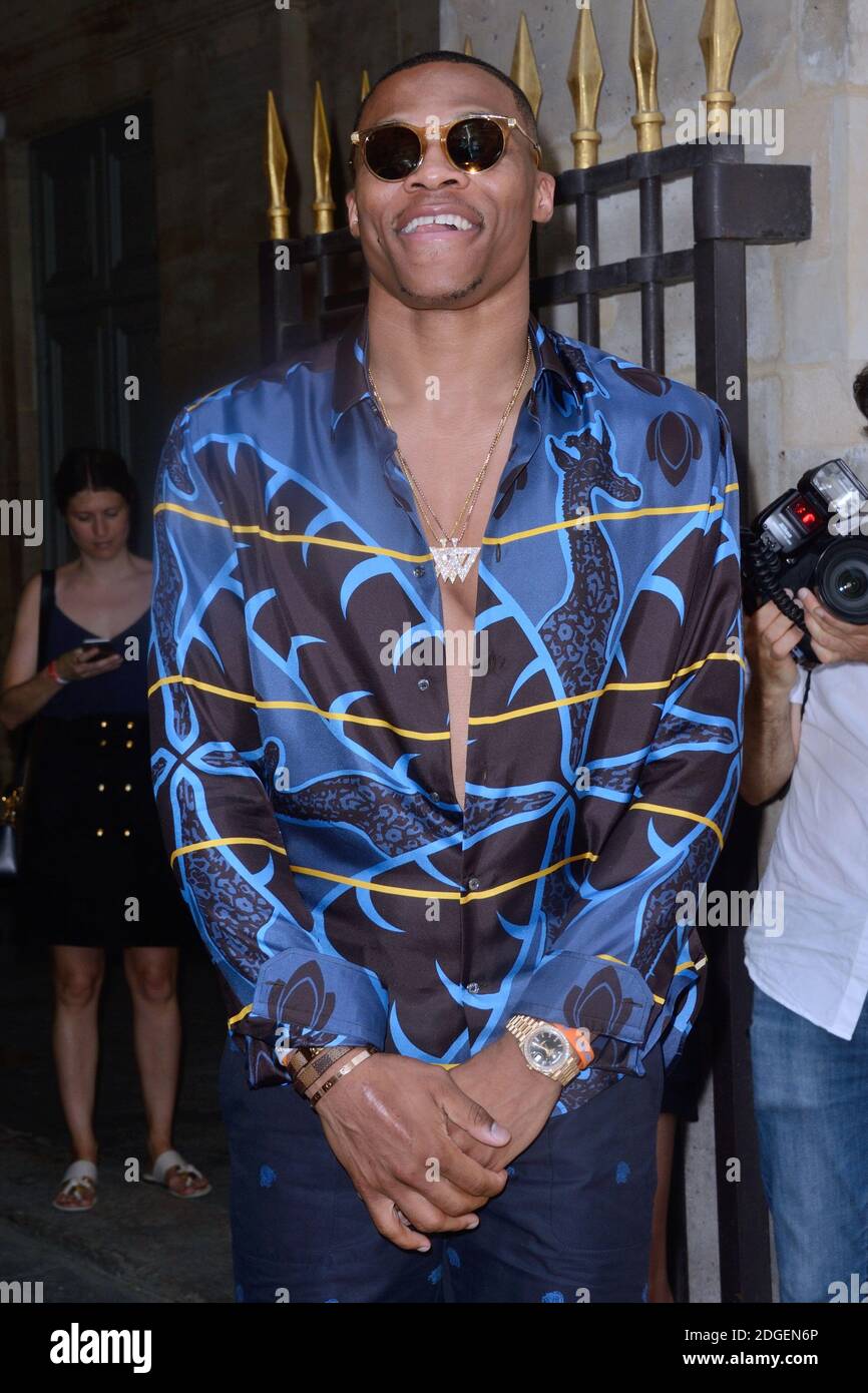 Russell Westbrook Louis Vuitton Men's Paris Show June 2017 – Star Style Man