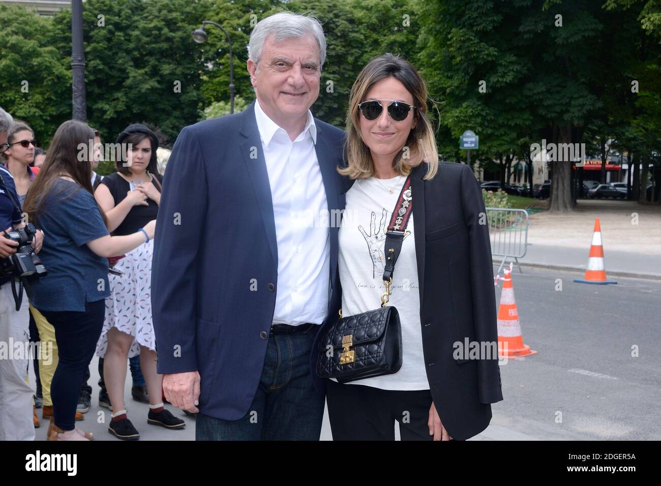 Sidney Toledano, Christian Dior CEO and his wife attending the 'La Source  Des Femmes' party during the 64th Cannes Film Festival at the Villa Chic in  Cannes, France on May 21, 2011.