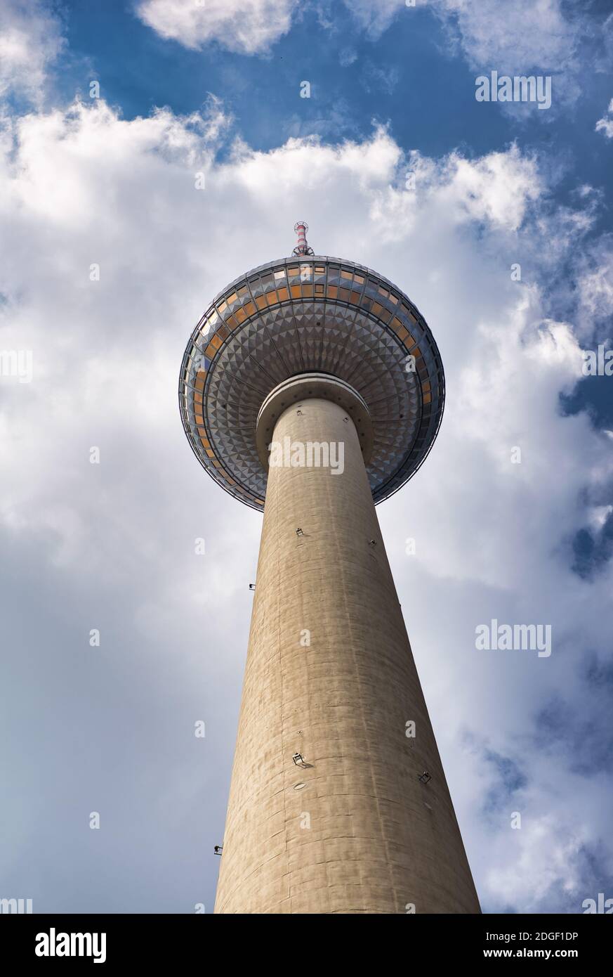 Alexanderplatz Tower in Berlin on a summer day, Germany Stock Photo