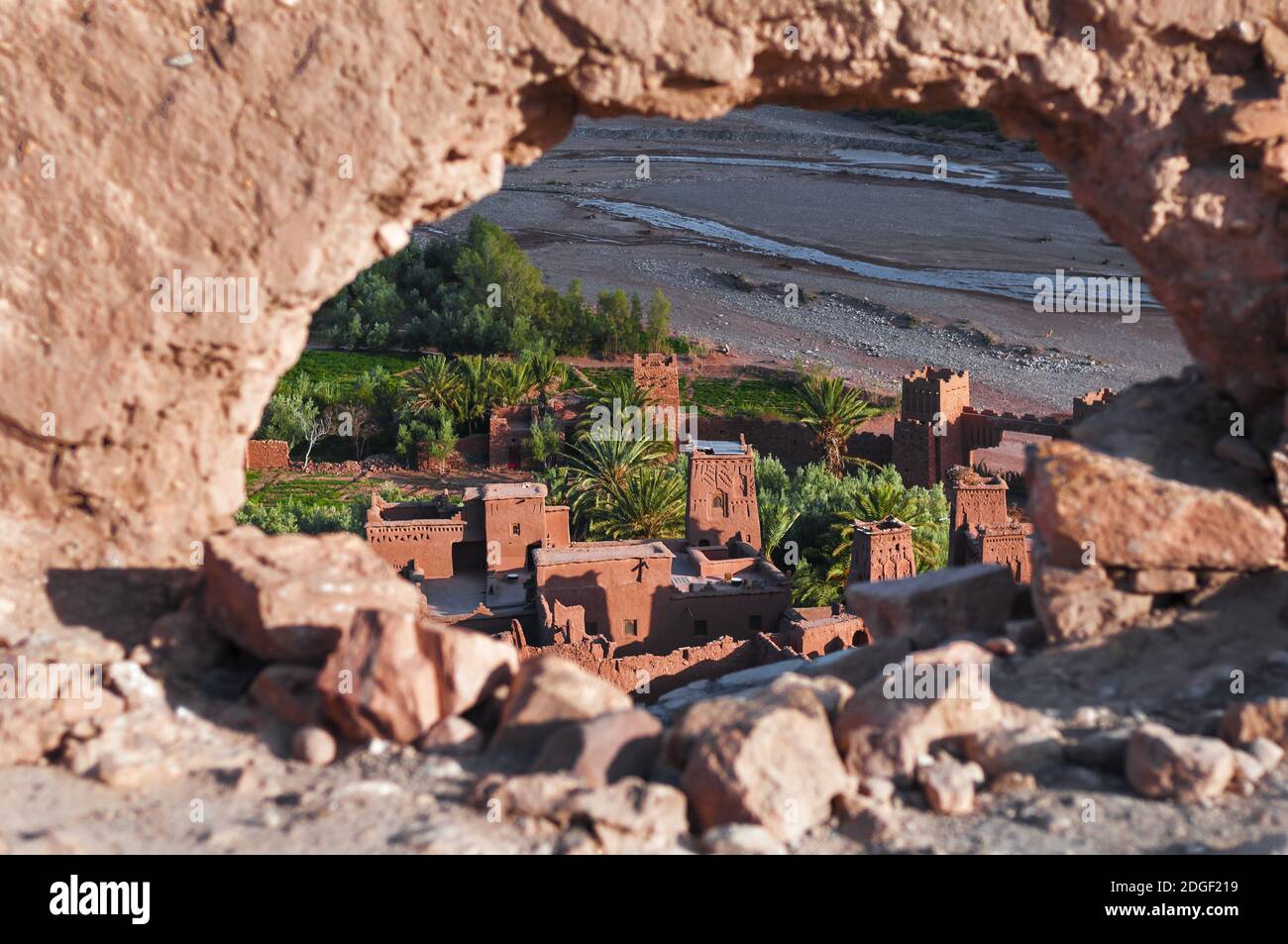 The Kasbahs of Ait Ben Haddou in the south of Morocco, Africa. Stock Photo