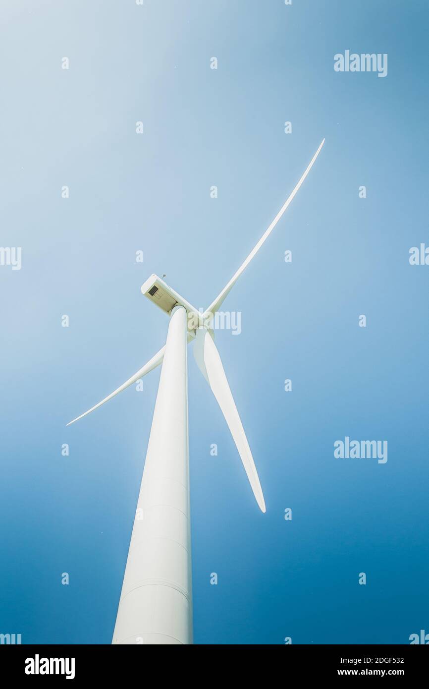 Wind turbine a renewable energy source Stock Photo