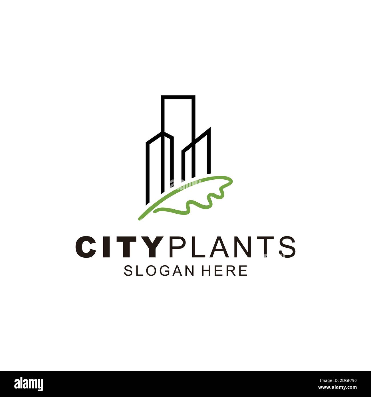 River City Town Logo Template Stock Vector